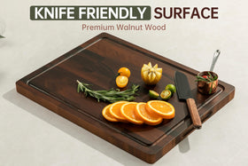 thetchry 17x13 walnut cutting board dimensions shown for meal prep