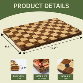 Thetchry 5-layer thick construction provides durable, knife-friendly resilience