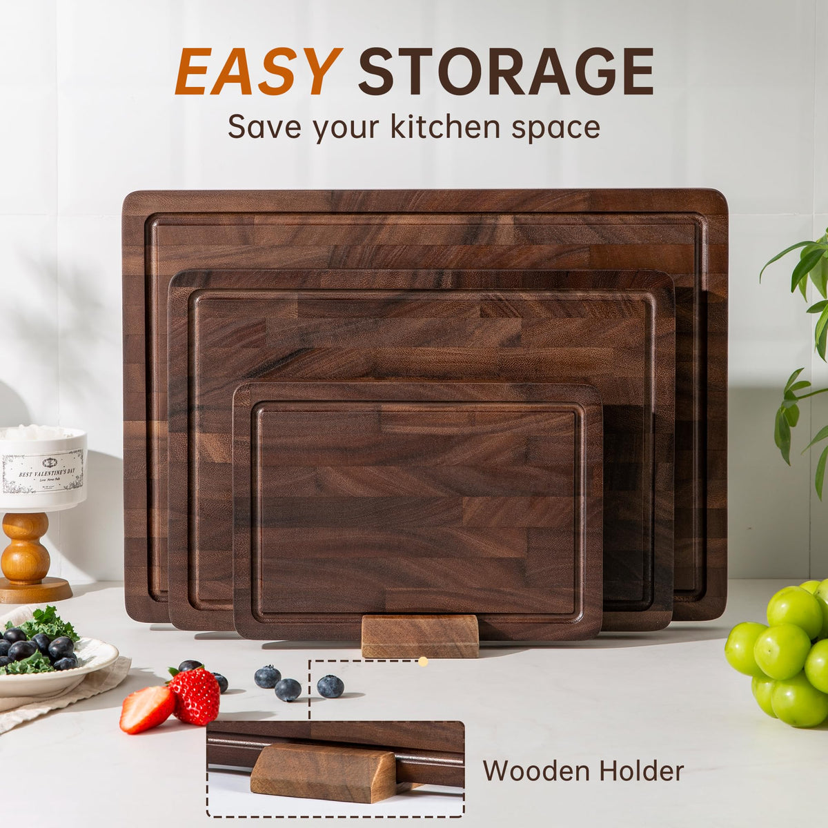 thetchry butcher block style cutting board durable daily prep