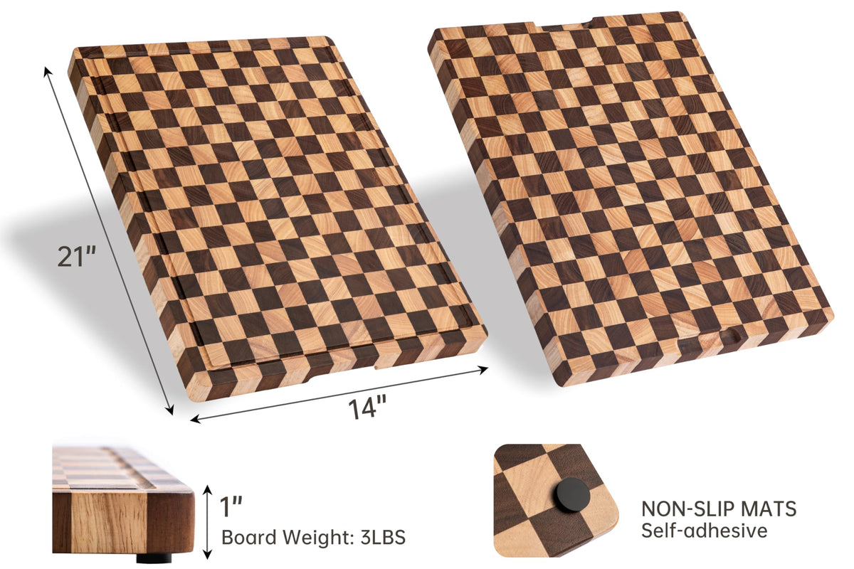 thetchry cutting board double-sided use for prep and serving versatility