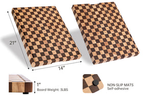 thetchry cutting board double-sided use for prep and serving versatility