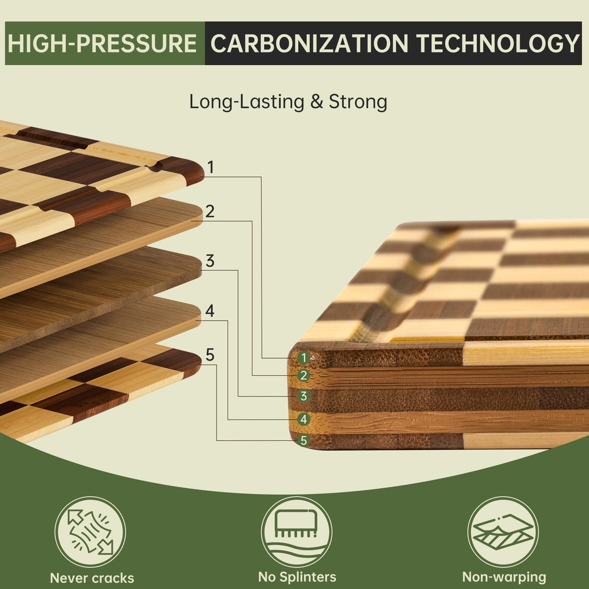 thetchry bamboo board with juice groove contains liquids during prep