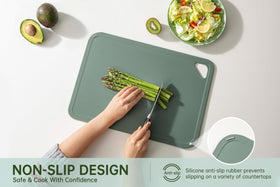 thetchry non-slip feet keep board stable on countertops