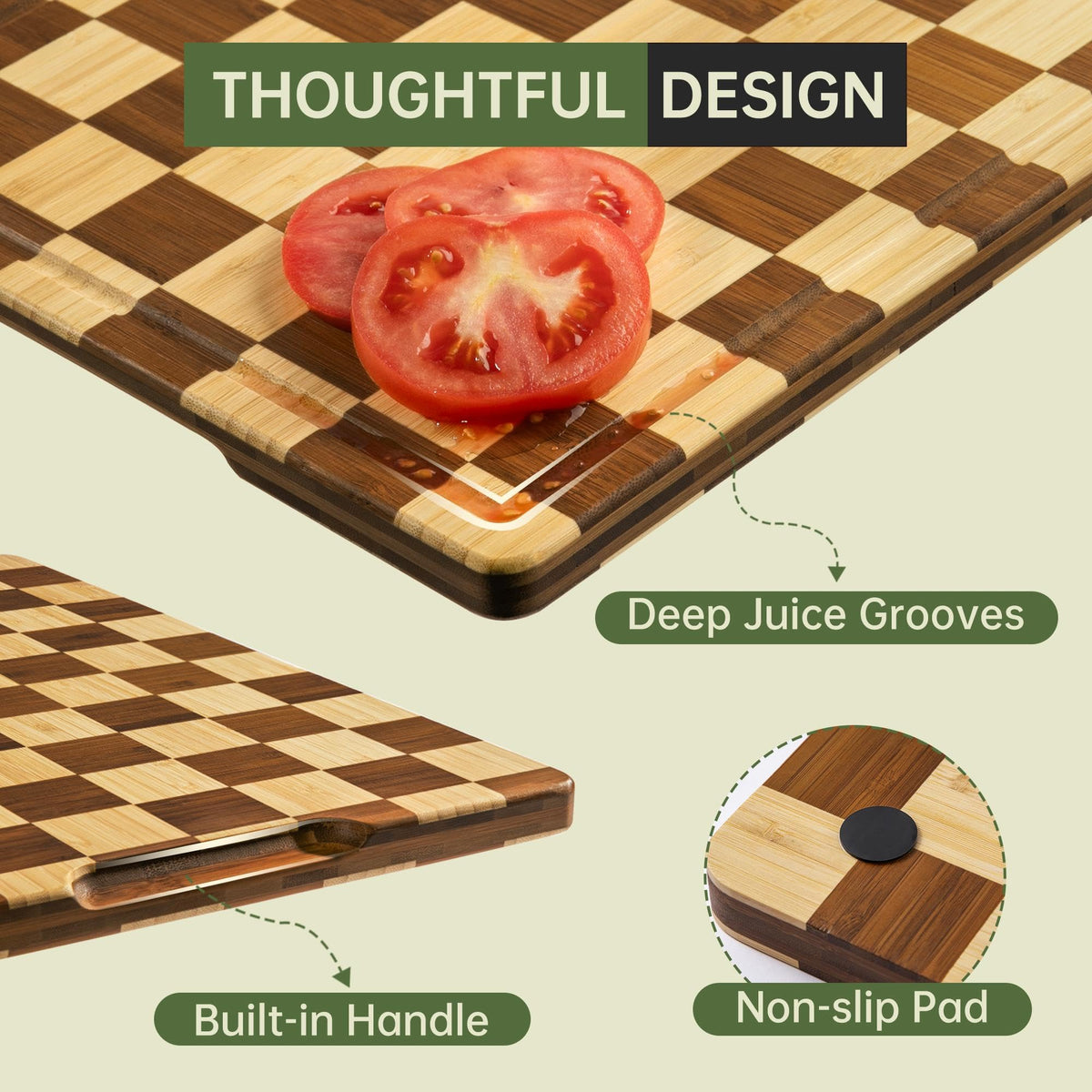 thetchry non-slip feet keep boards steady during chopping