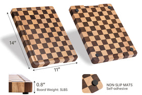 Thetchry non-slip pads keep the board steady.