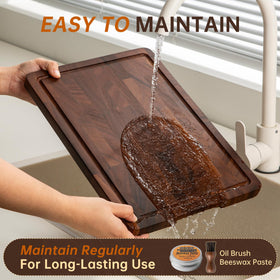 thetchry cutting board includes oil for ongoing care