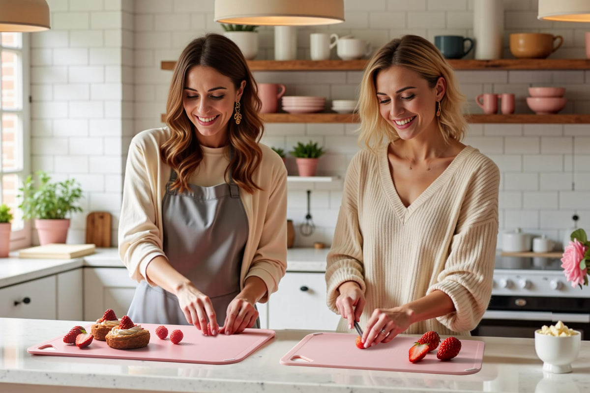 Thetchry cutting board portable and lightweight for on-the-go meals.