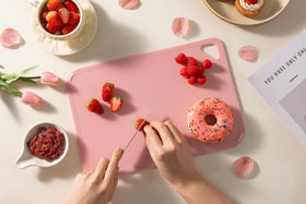 Thetchry cutting board reversible design for versatile prep tasks.