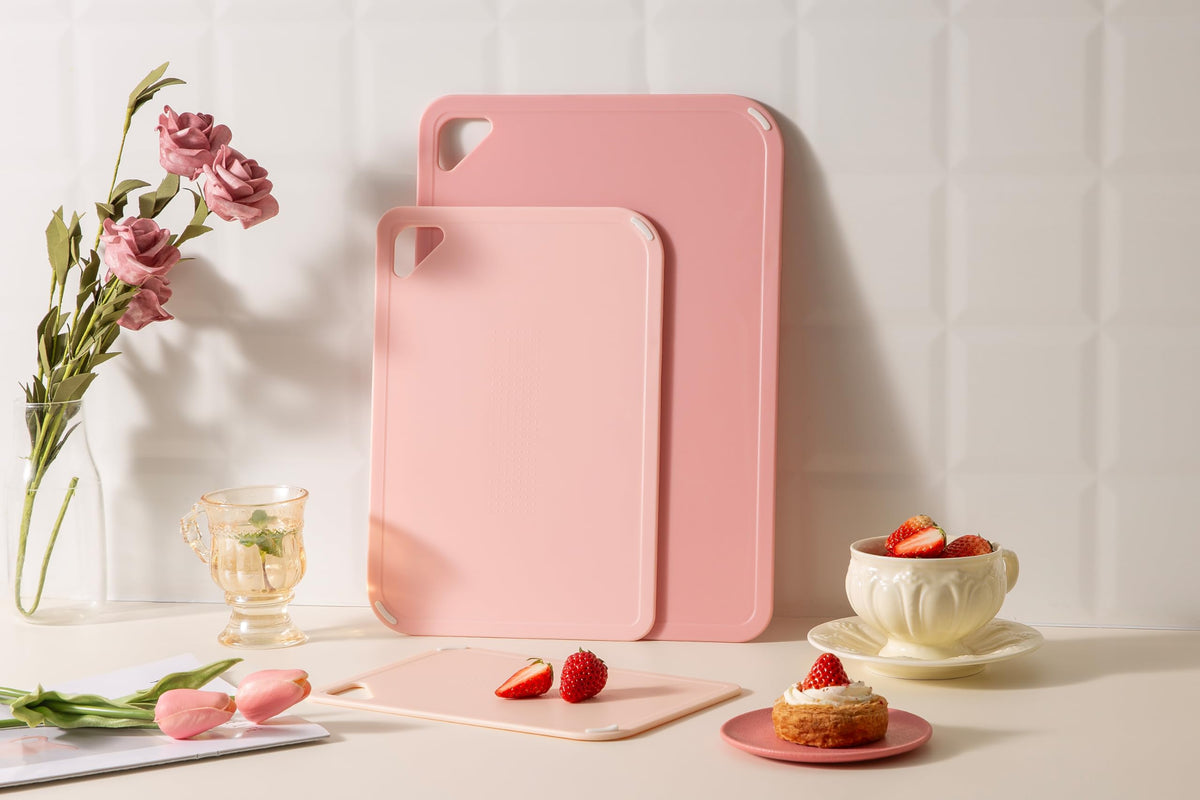 Thetchry cutting board hanging-friendly and stackable for compact kitchens.