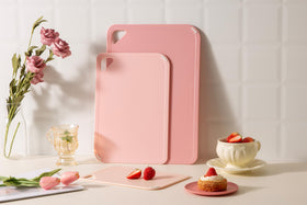 Thetchry cutting board hanging-friendly and stackable for compact kitchens.