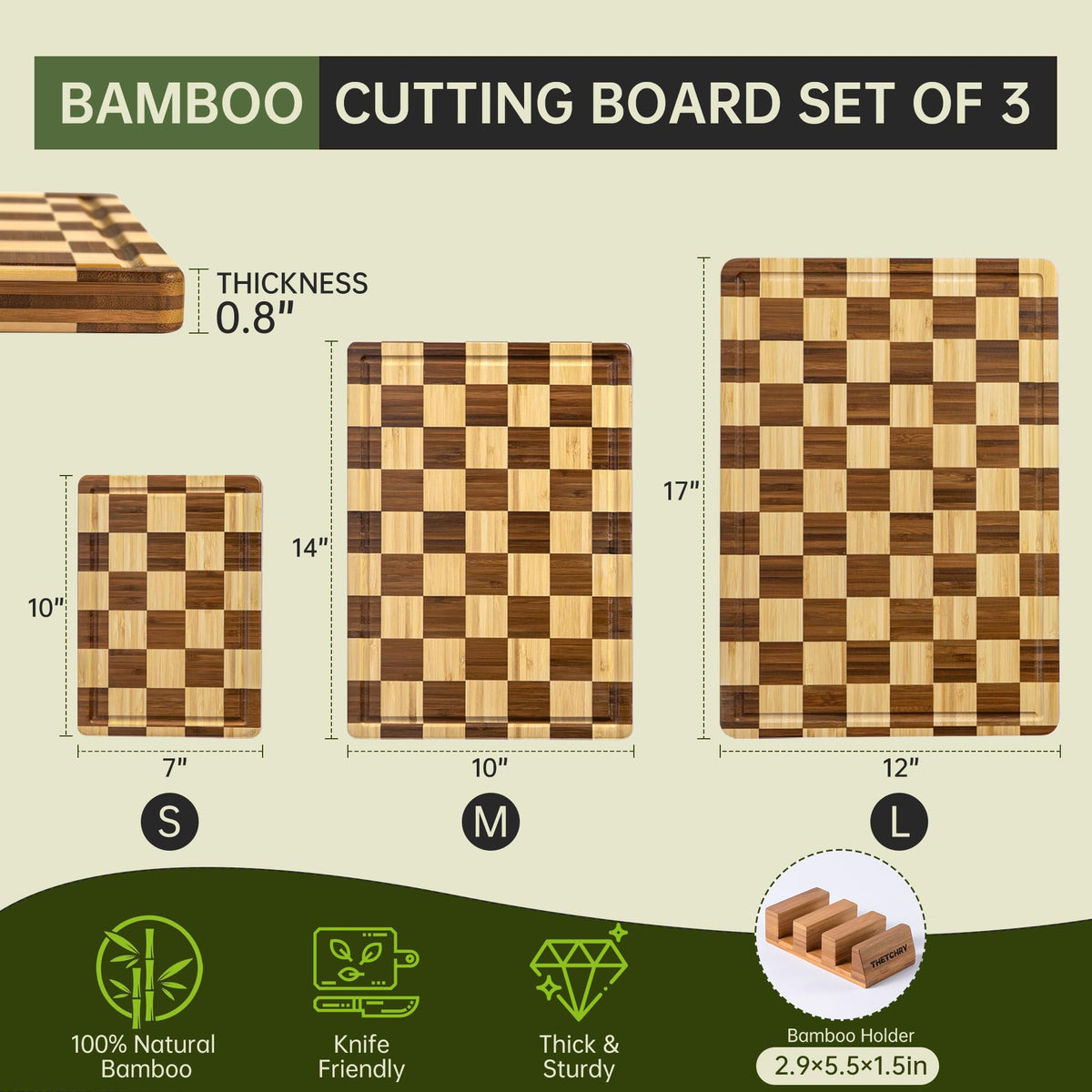 thetchry board with built-in handles enables easy carrying