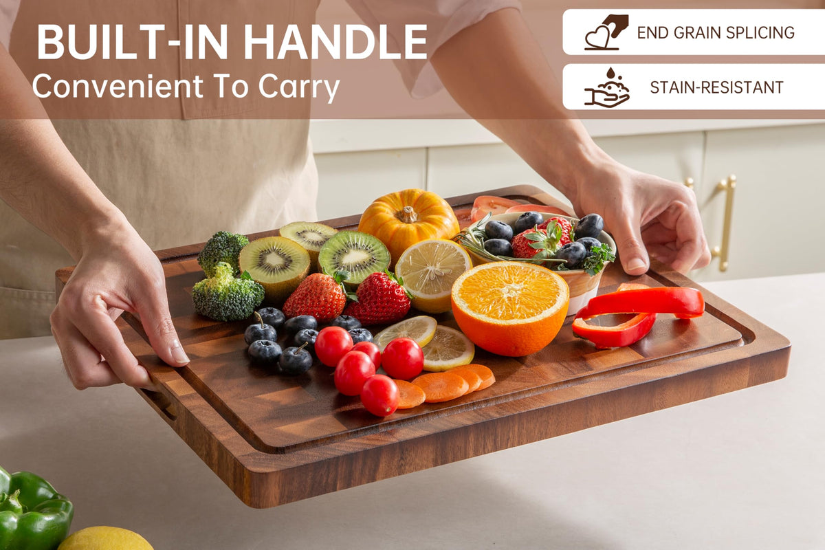 THETCHRY double-sided cutting board for reversible use and extended life