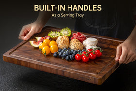 Thetchry gift-ready walnut board arrives in an elegant gift box.