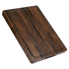 thetchry walnut cutting board end grain with handle for durable prep and knife-friendly performance