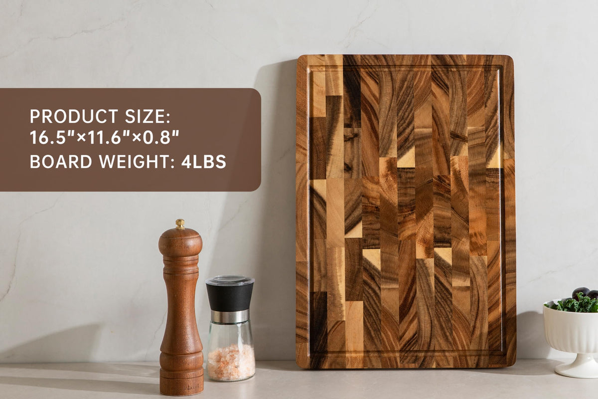 Thetchry walnut cutting board arrives gift-boxed for gifting