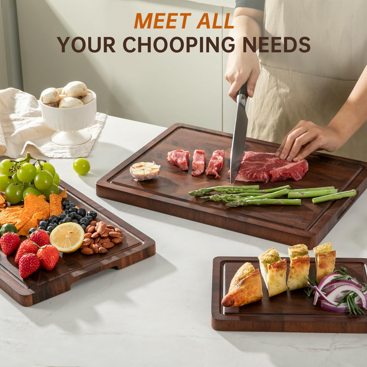 thetchry end grain board knife friendly surface protects blades