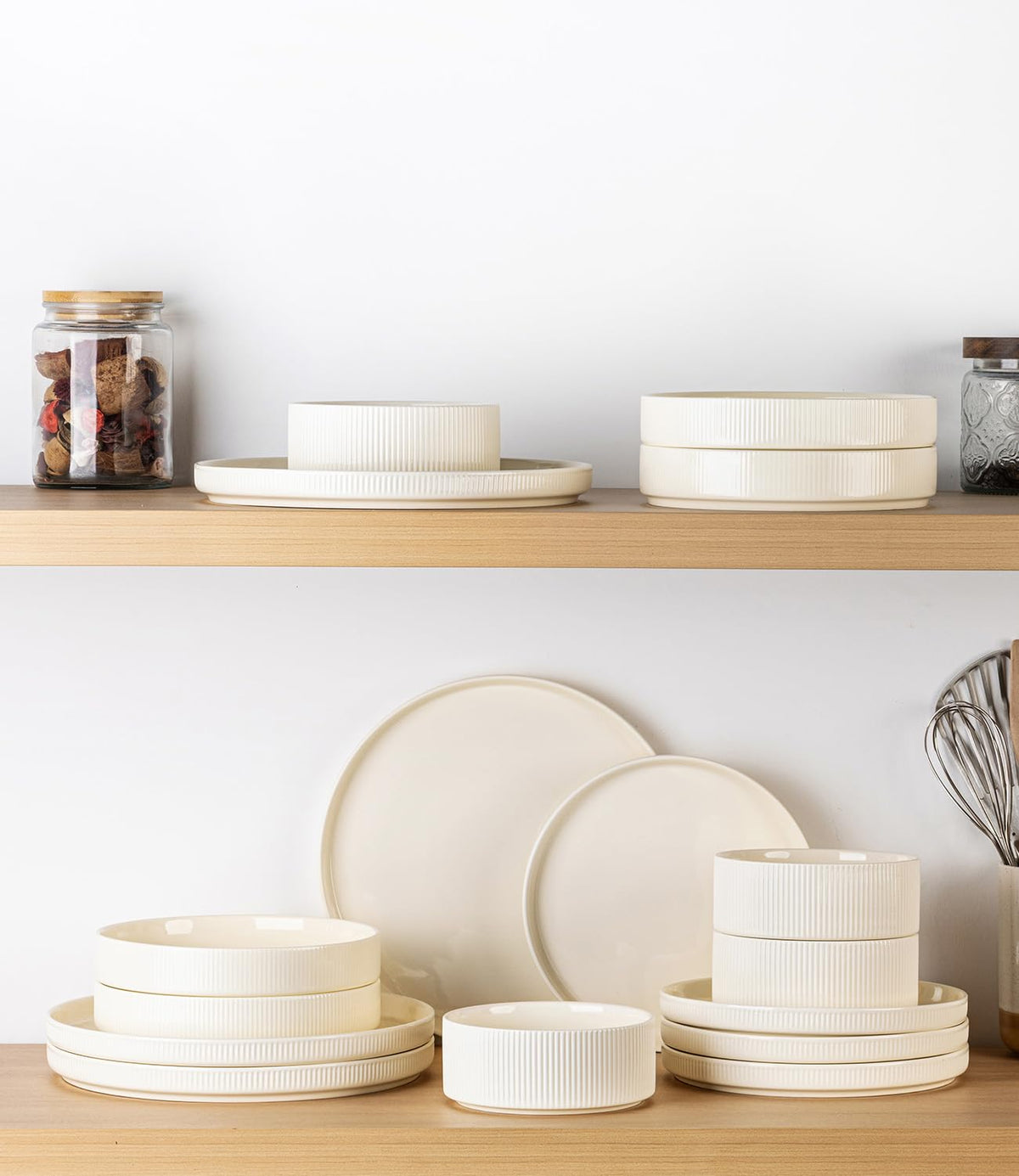 TheTerra stackable design saves cabinet space and simplifies cleanup.