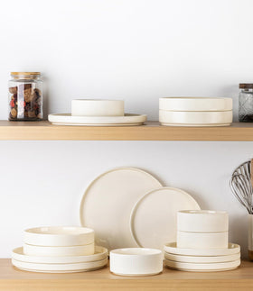 TheTerra stackable design saves cabinet space and simplifies cleanup.