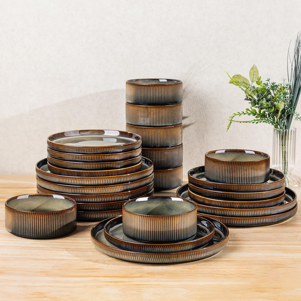 TheTerra Coca Mocha dinner plate with unique glaze, ideal for everyday dining.