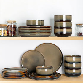 TheTerra Coca Mocha dinnerware safe for oven and microwave use.