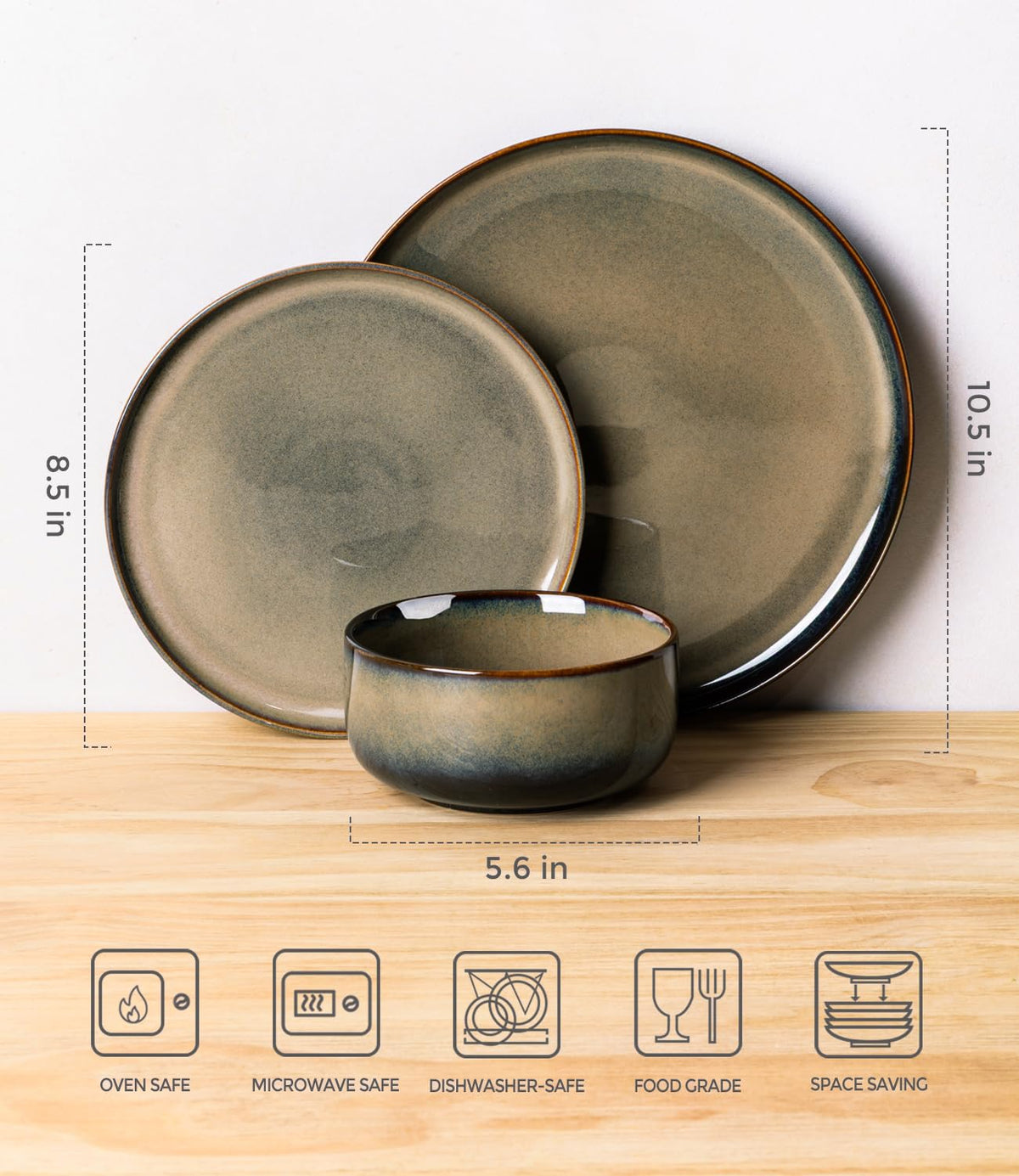 TheTerra Coca Mocha set fired to high temperature for durability