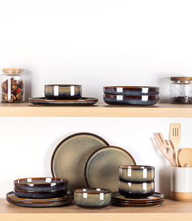 TheTerra dinnerware safe for oven and microwave use.