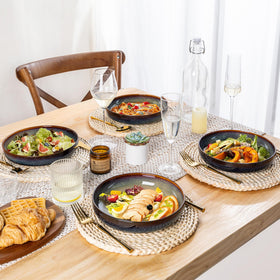 gift-ready theterra stoneware bowls in natural tones.