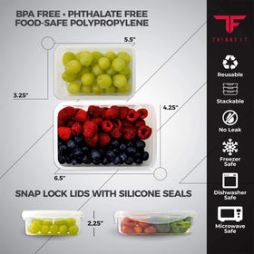 BPA-free durable plastic for reusable daily use