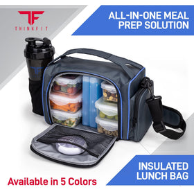 ThinkFit pill dispenser in lunch box for on-the-go supplements