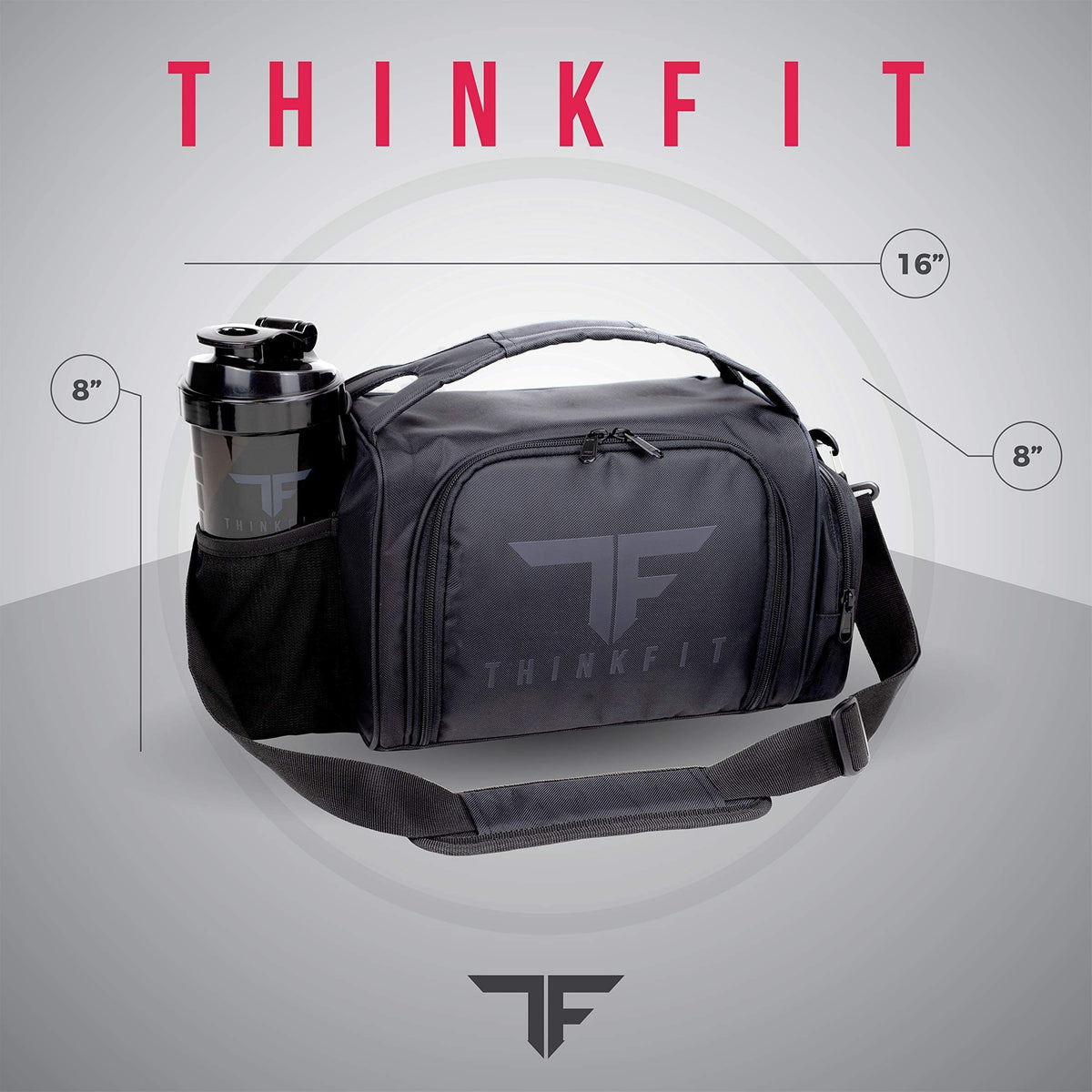 ThinkFit storage pocket keeps essentials within reach.