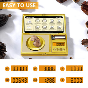 THINKSCALE scale includes 50g calibration weight for quick recalibration
