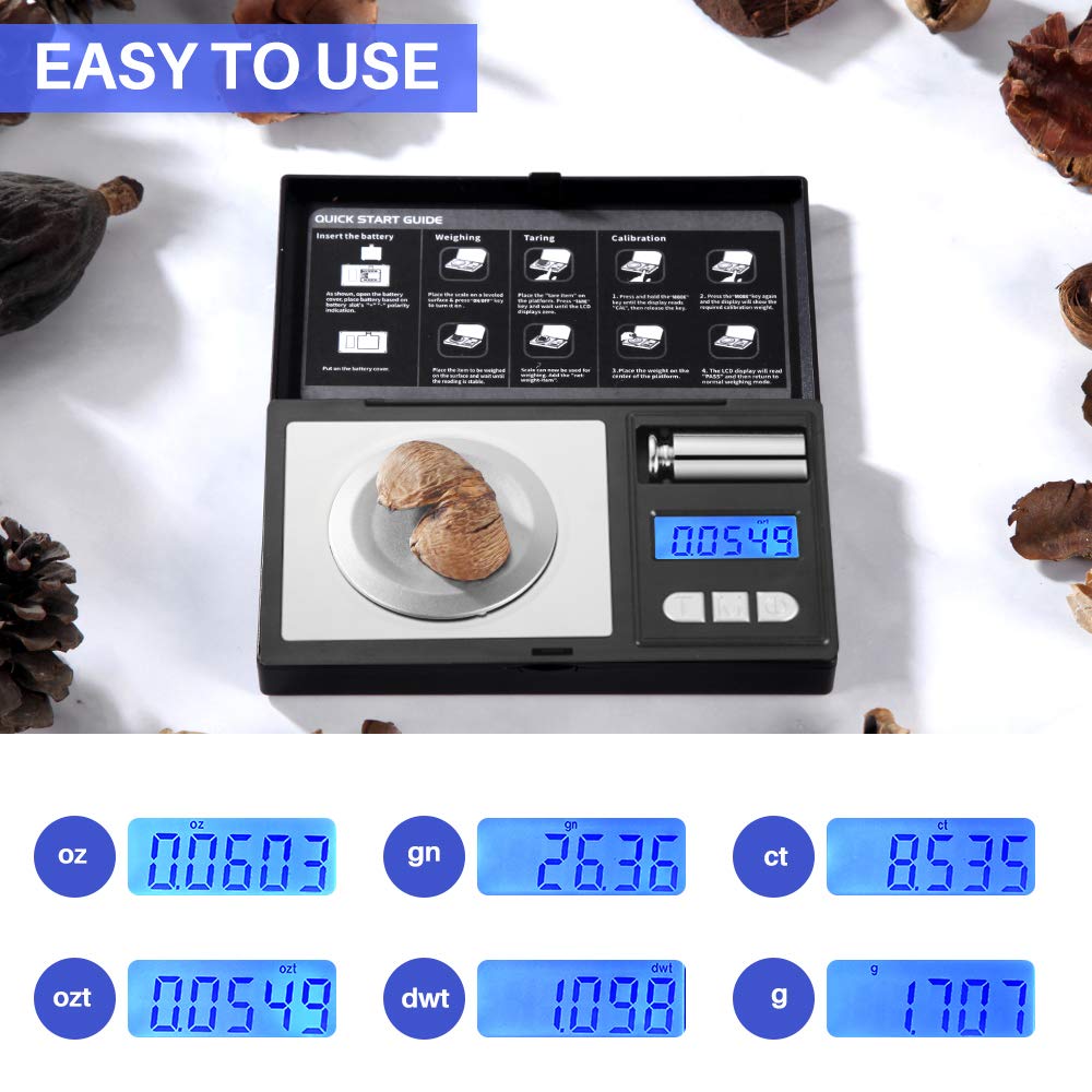THINKSCALE backlit LCD enables easy readings in low light.