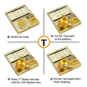 THINKSCALE pocket-scale with protective flip cover for on-the-go weighing
