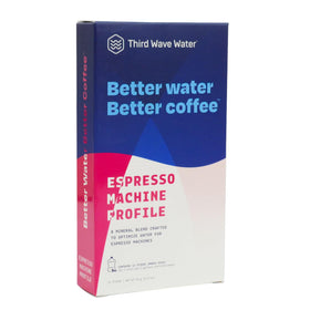 Third Wave Water espresso profile sticks pack enhances mineral balance for consistent espresso extraction.