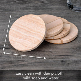 Thirstystone Desert Sand Coaster features an absorbent surface ideal for drinks.