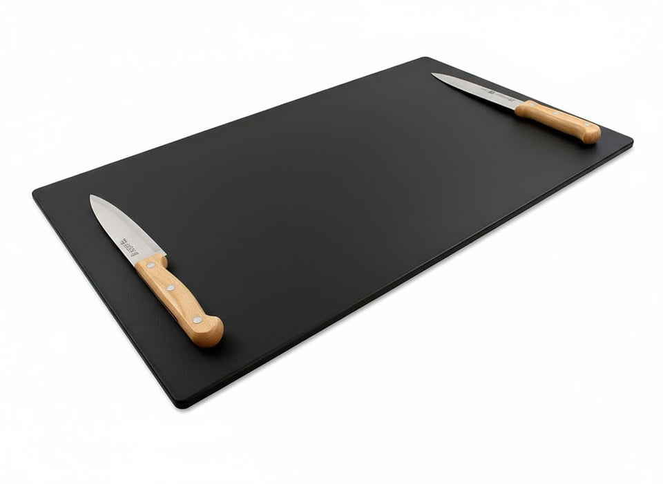 Thirteen Chefs 30x18 cutting board shows a large prep surface ideal for filleting fish