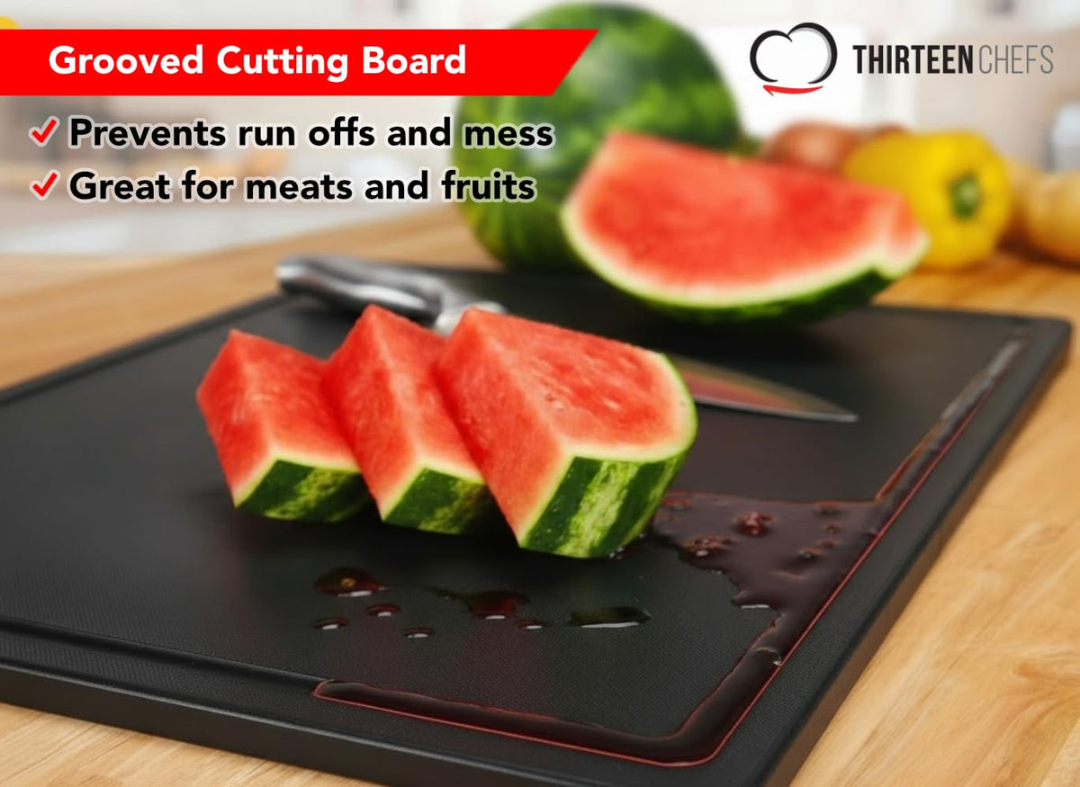 Thirteen Chefs commercial-grade plastic board ideal for heavy kitchen tasks