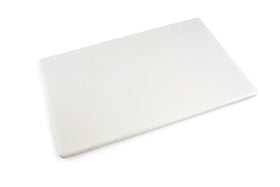 Thirteen Chefs cutting board 18x12 top view, spacious prep surface for busy kitchens.