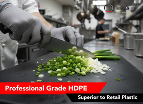 Thirteen Chefs anti-slip design reduces sliding during chopping