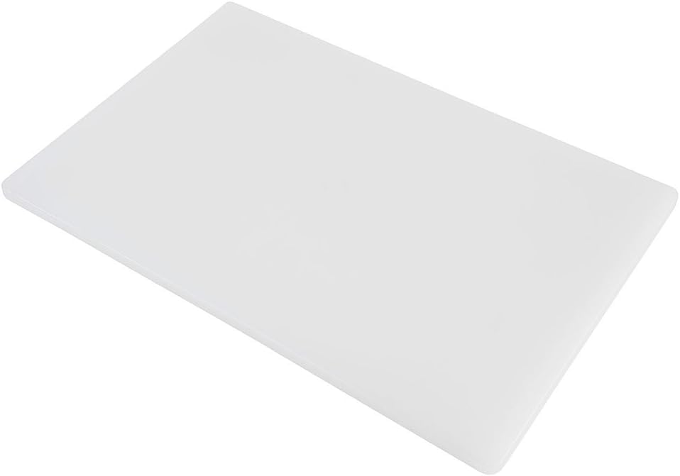 Thirteen Chefs cutting board on counter with slip-resistant base for stability