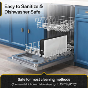Thirteen Chefs dishwasher-safe board simplifies cleaning after meals
