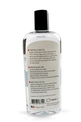 Garden tool blade protected by Thirteen Chefs oil after use.