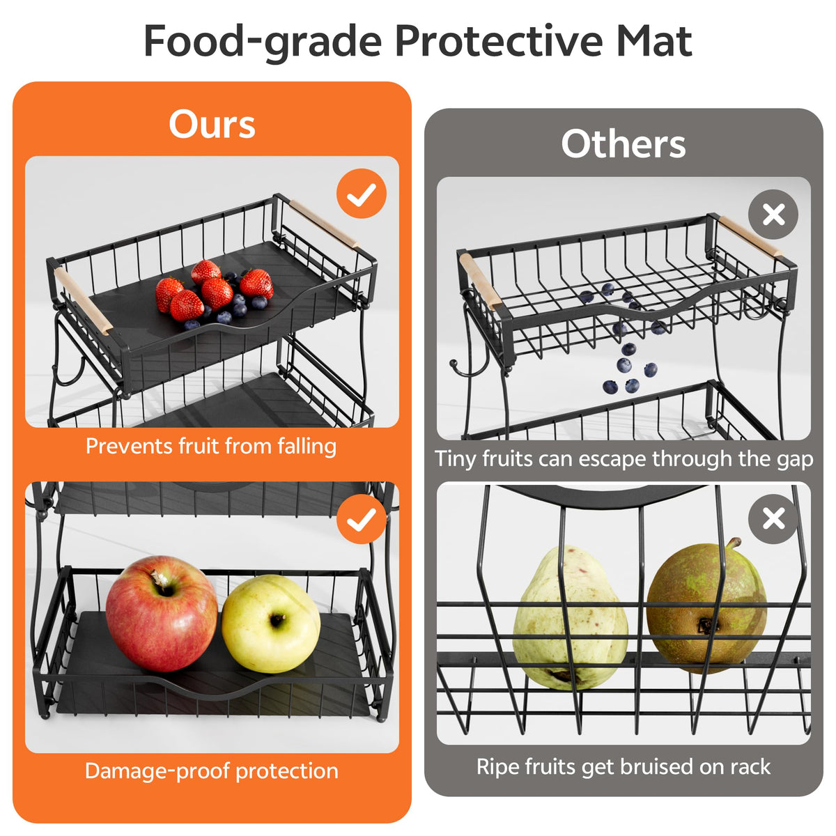 THKVESN protective pads prevent slips and countertop damage.
