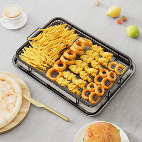 THORSES air fryer basket ready for easy cleanup after cooking