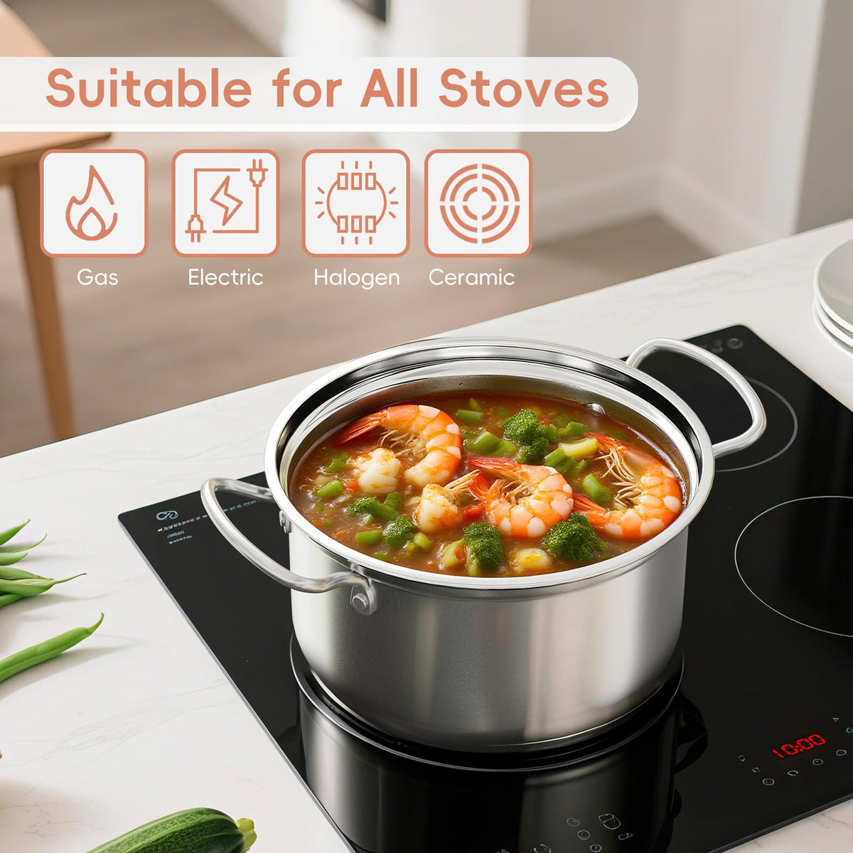 THORSES easy-clean, multi-use pot for everyday meal prep.