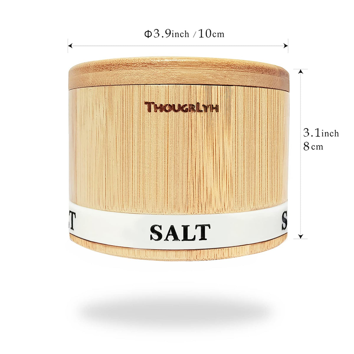 ThougrLyh small spice box fits crowded counters and stacks neatly.