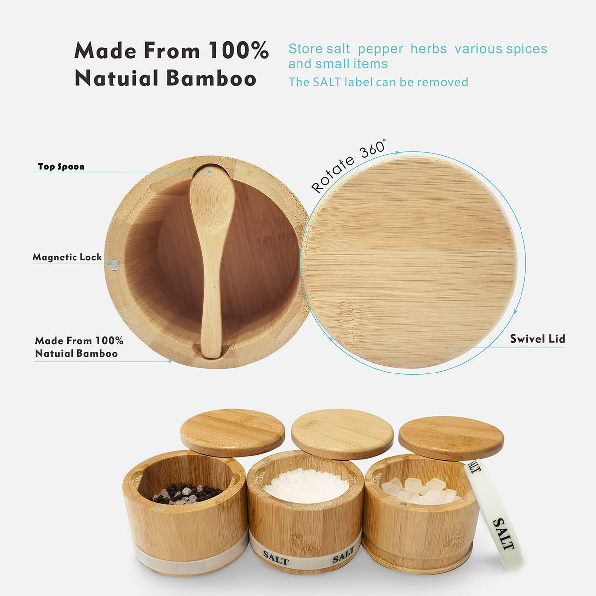 ThougrLyh bamboo care-friendly design stays durable with gentle hand wash.