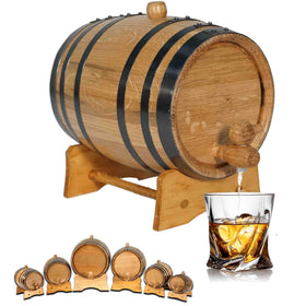 Thousand Oaks Barrel 2L with wood stand ready for home aging.