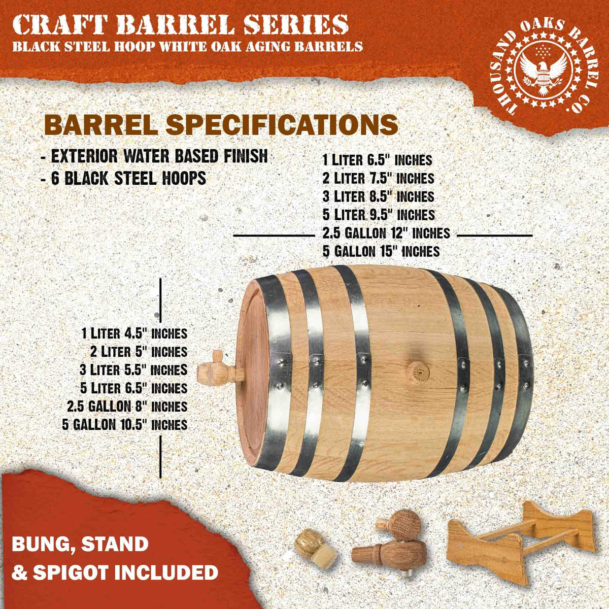 THOUSAND OAKS BARREL enriches cocktails with natural flavor elements.