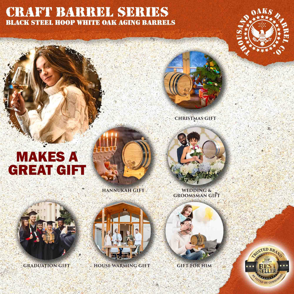 THOUSAND OAKS BARREL is ideal for mead and wine aging.